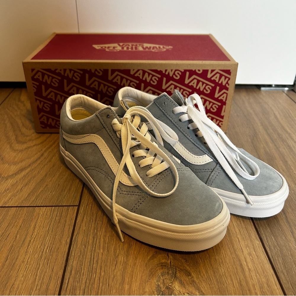 Vans Old Skool Suede Sneakers in Blue Fog